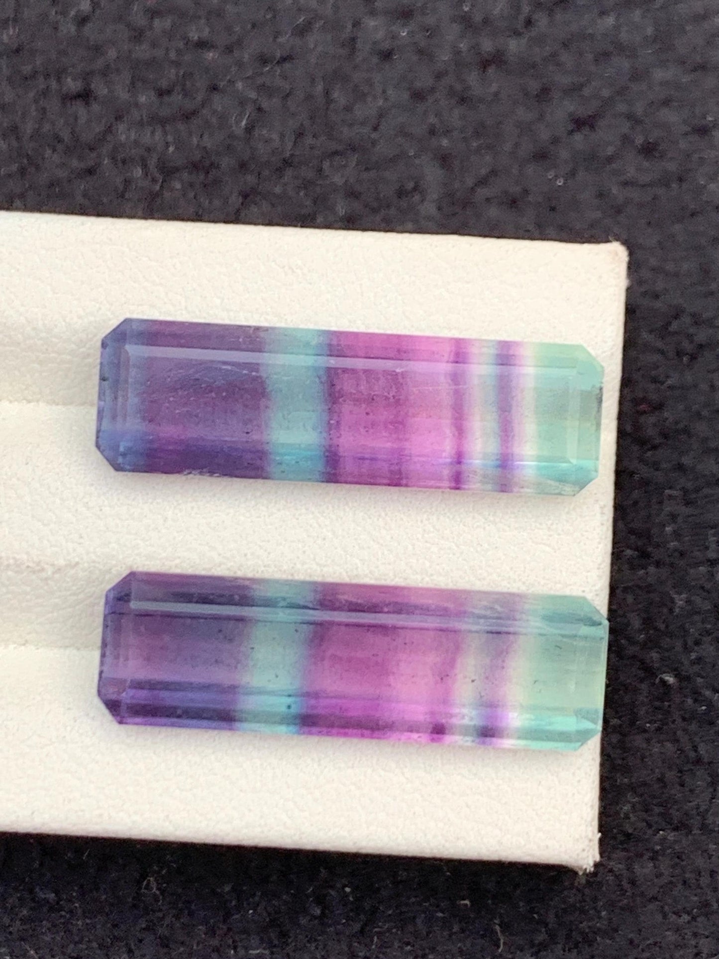 Rainbow Fluorite Cabochon Pair 25.80 ct - Spiritual Healing Stones for Meditation