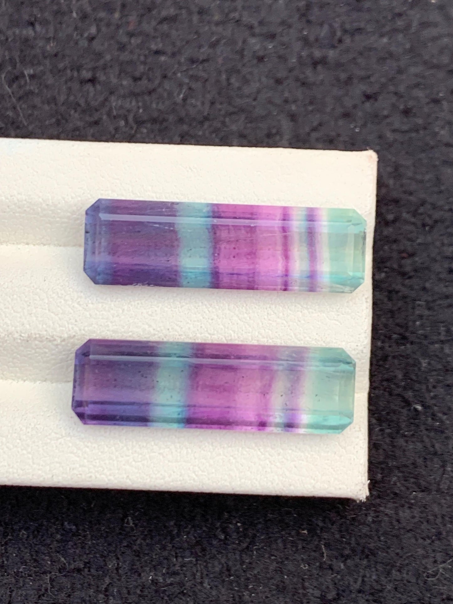 Rainbow Fluorite Cabochon Pair 25.80 ct - Spiritual Healing Stones for Meditation