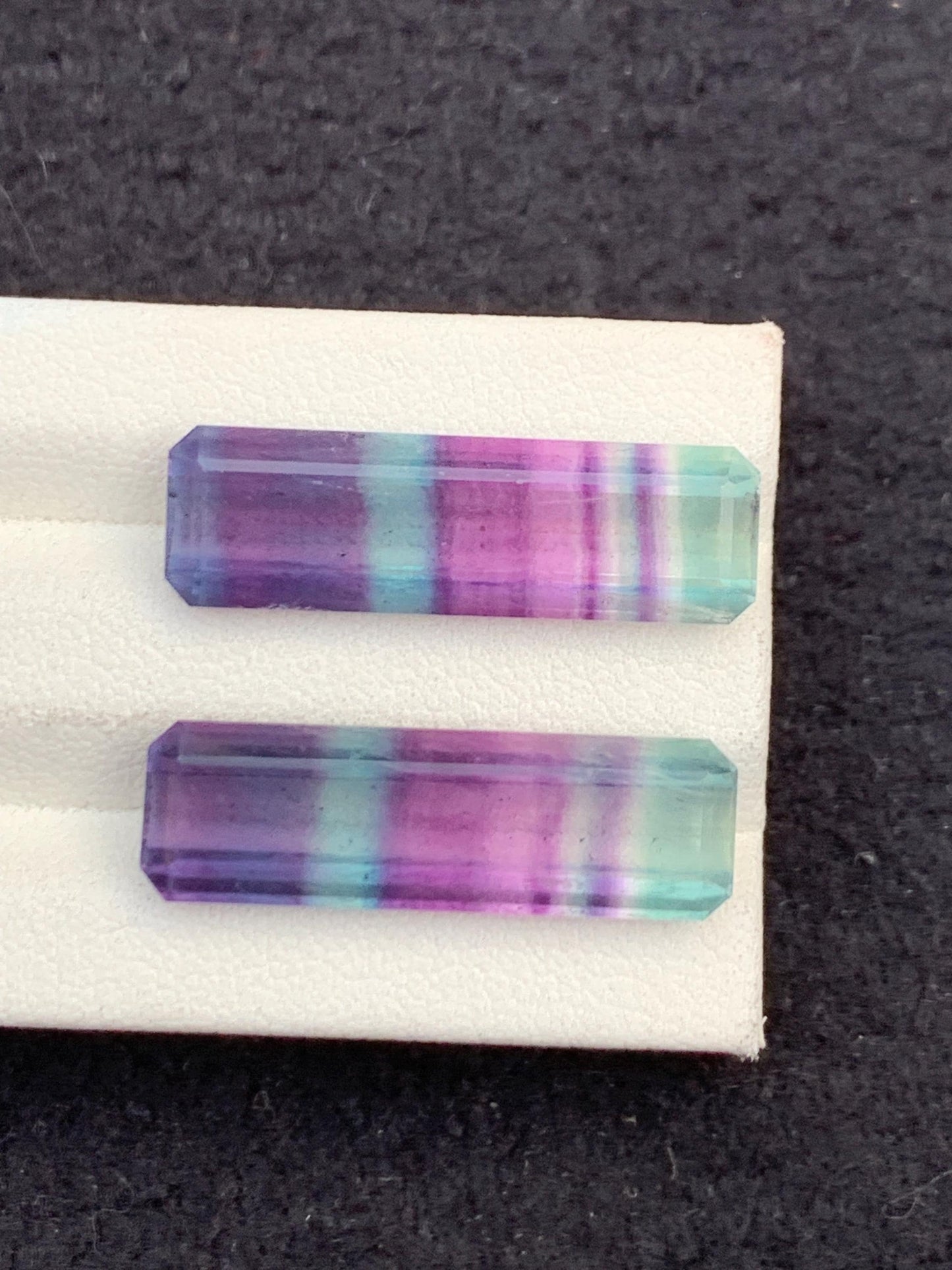 Rainbow Fluorite Cabochon Pair 25.80 ct - Spiritual Healing Stones for Meditation