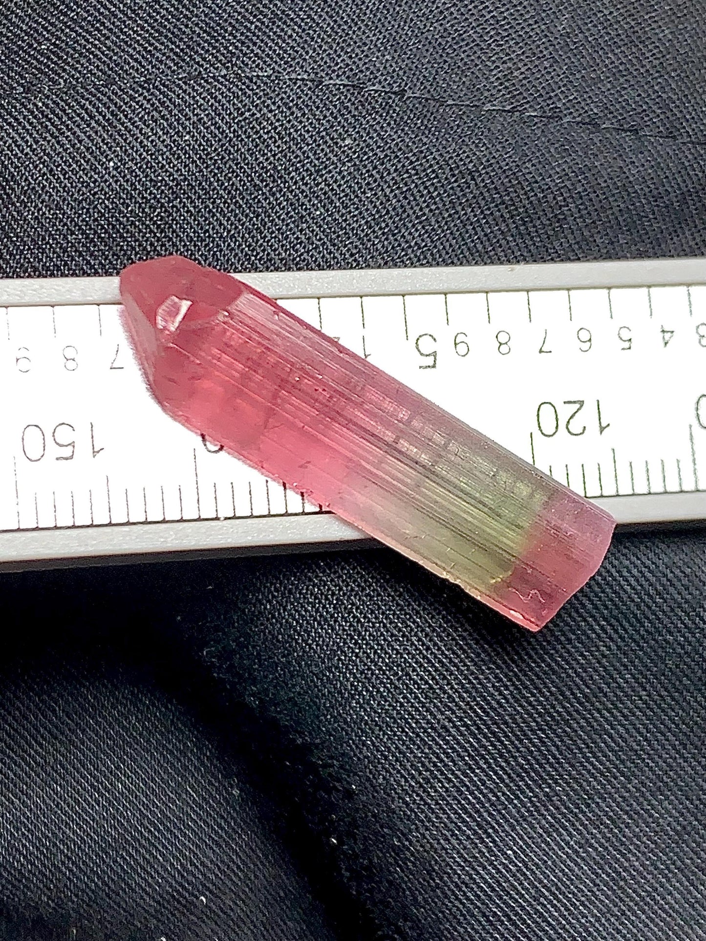 Tri Colour Tourmaline Crystal 33 ct - Rainbow Crystal for Energy Healing
