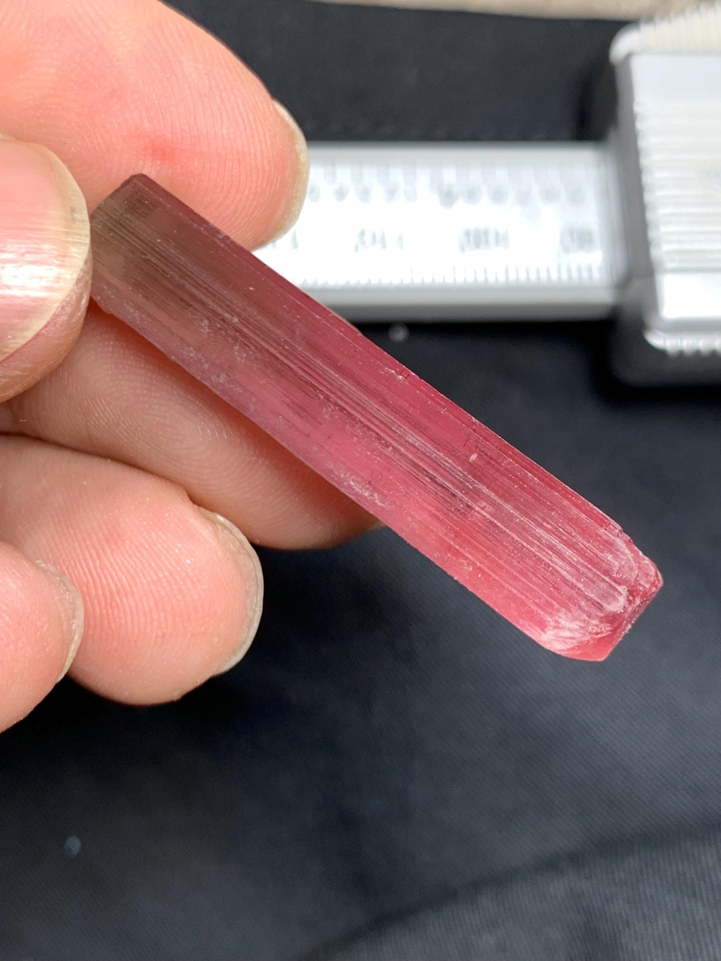 Bi Colour Tourmaline Crystal 52 ct - Afghan Crystal for Meditation Display