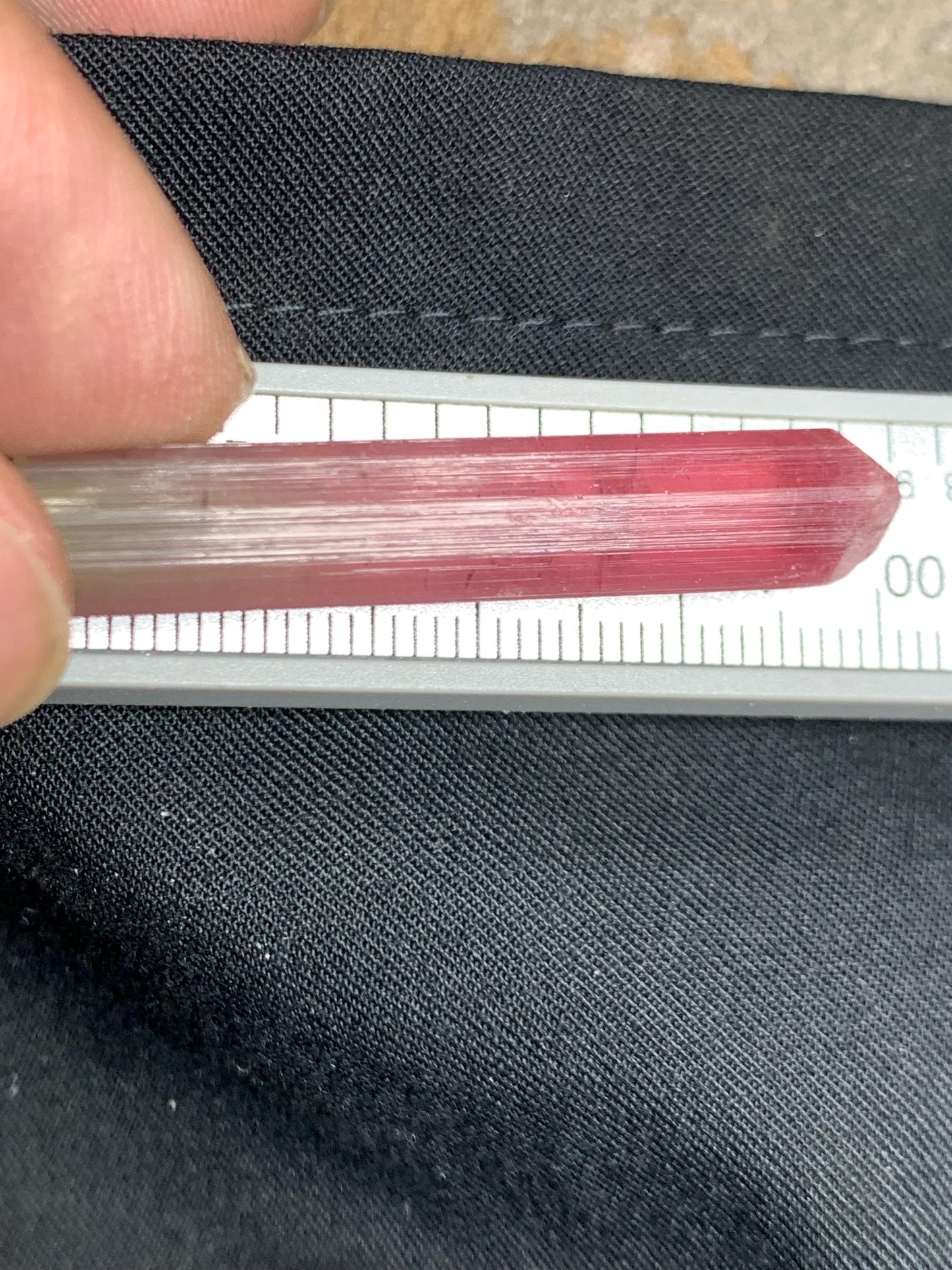 Bi Colour Tourmaline Crystal 52 ct - Afghan Crystal for Meditation Display