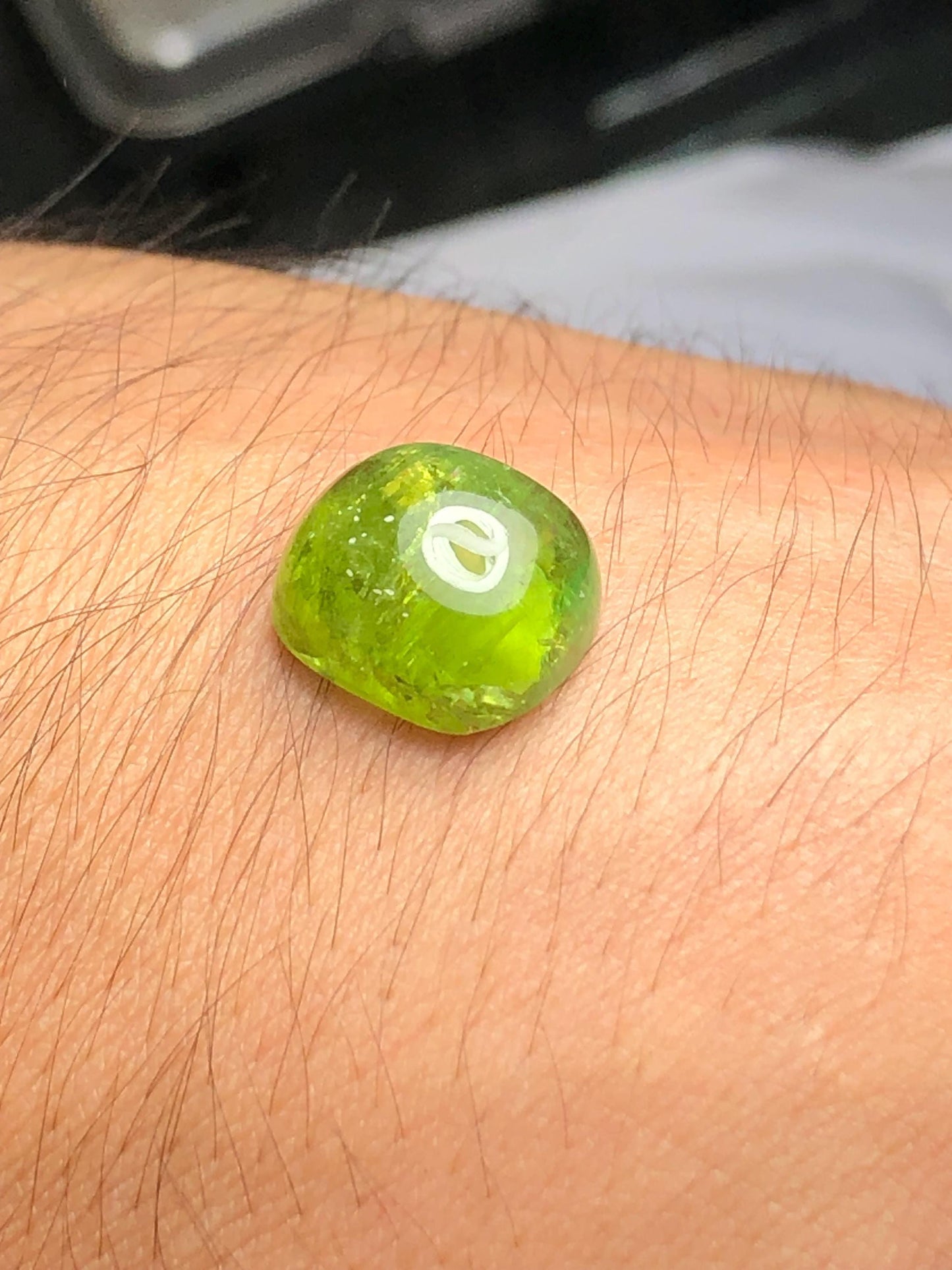 Green Tourmaline Cabochon 10.90 ct - Soothing Gem for Calm and Renewal