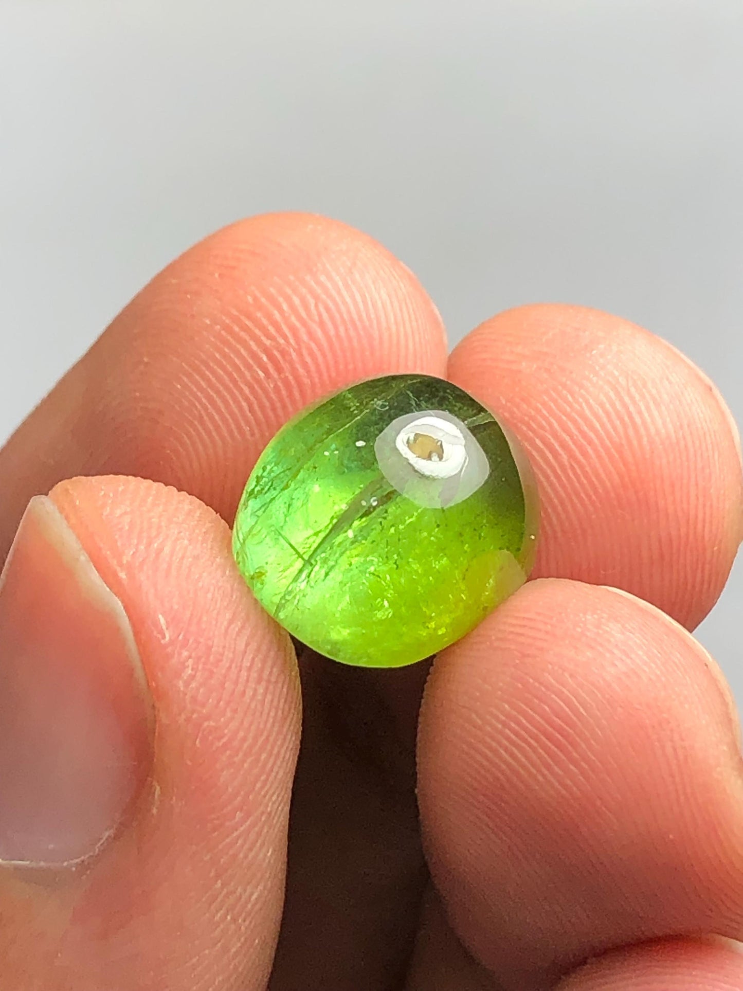 Green Tourmaline Cabochon 10.85 ct - Gentle Earth Energy for Jewelry Lovers