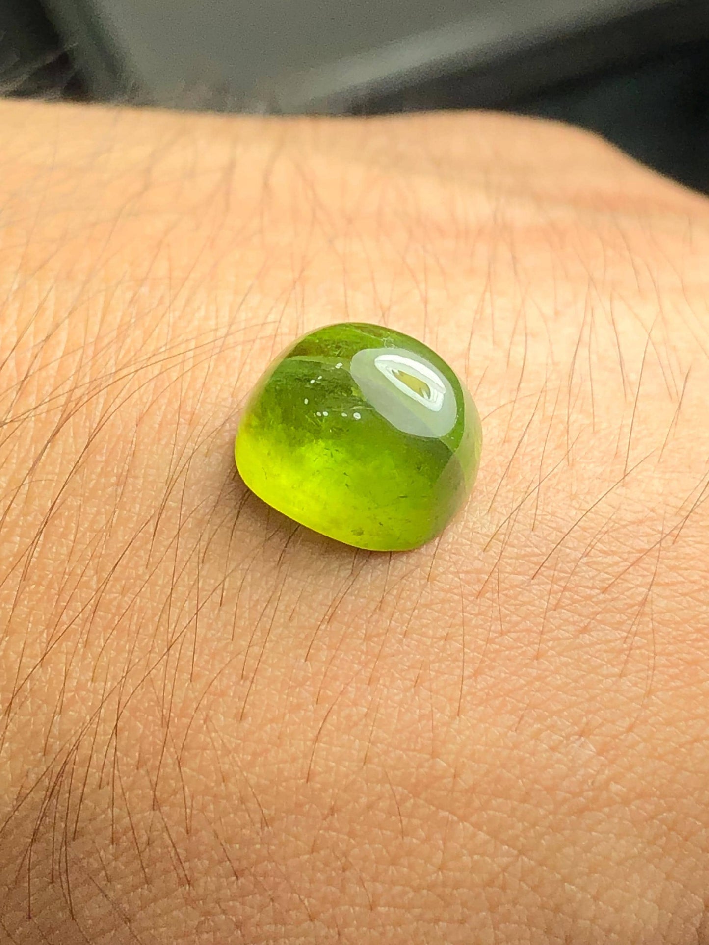 Green Tourmaline Cabochon 10.85 ct - Gentle Earth Energy for Jewelry Lovers