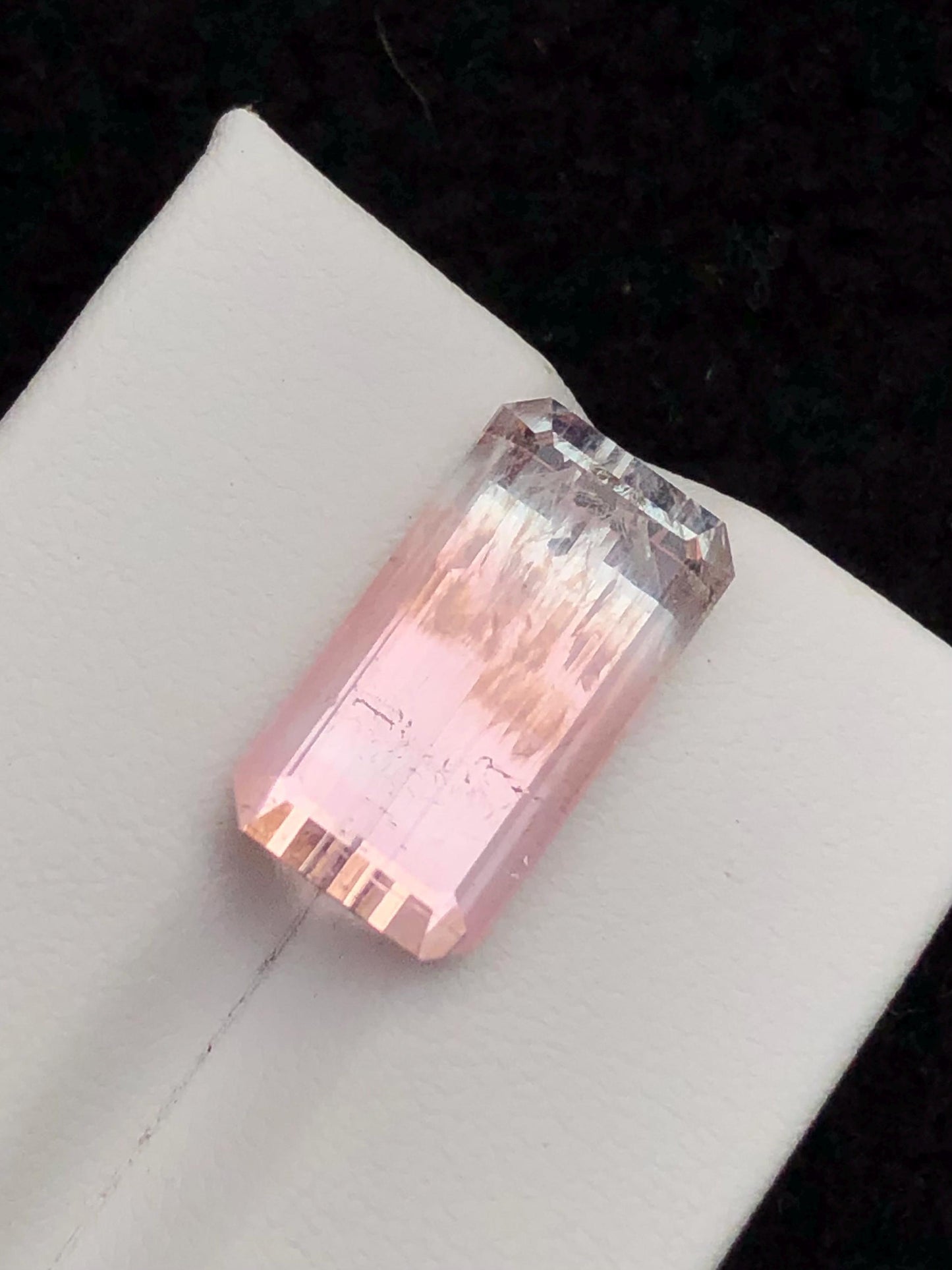 Bi Colour Tourmaline Faceted 11 ct - Balanced Energy Stone from Afghanistan