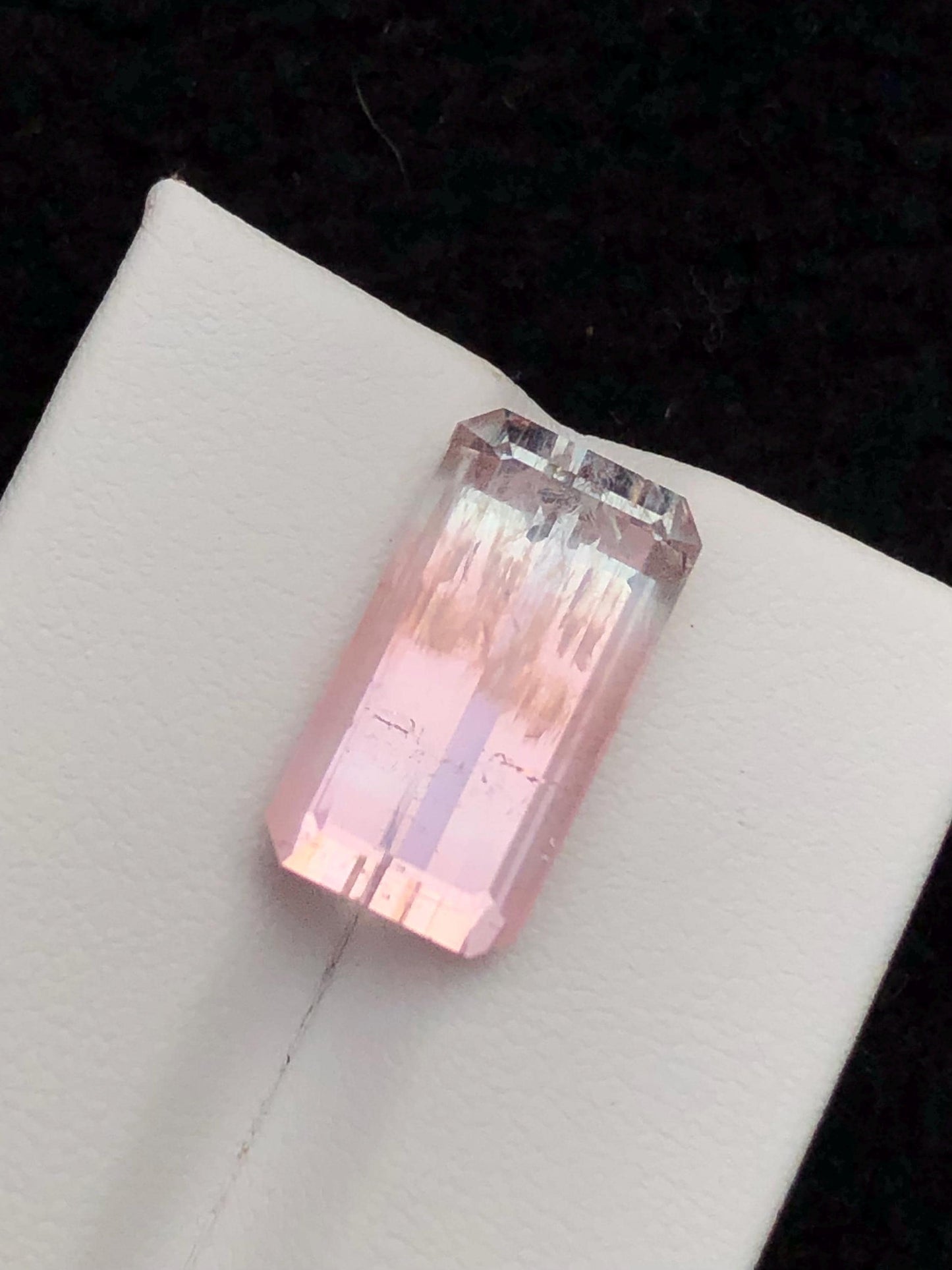 Bi Colour Tourmaline Faceted 11 ct - Balanced Energy Stone from Afghanistan