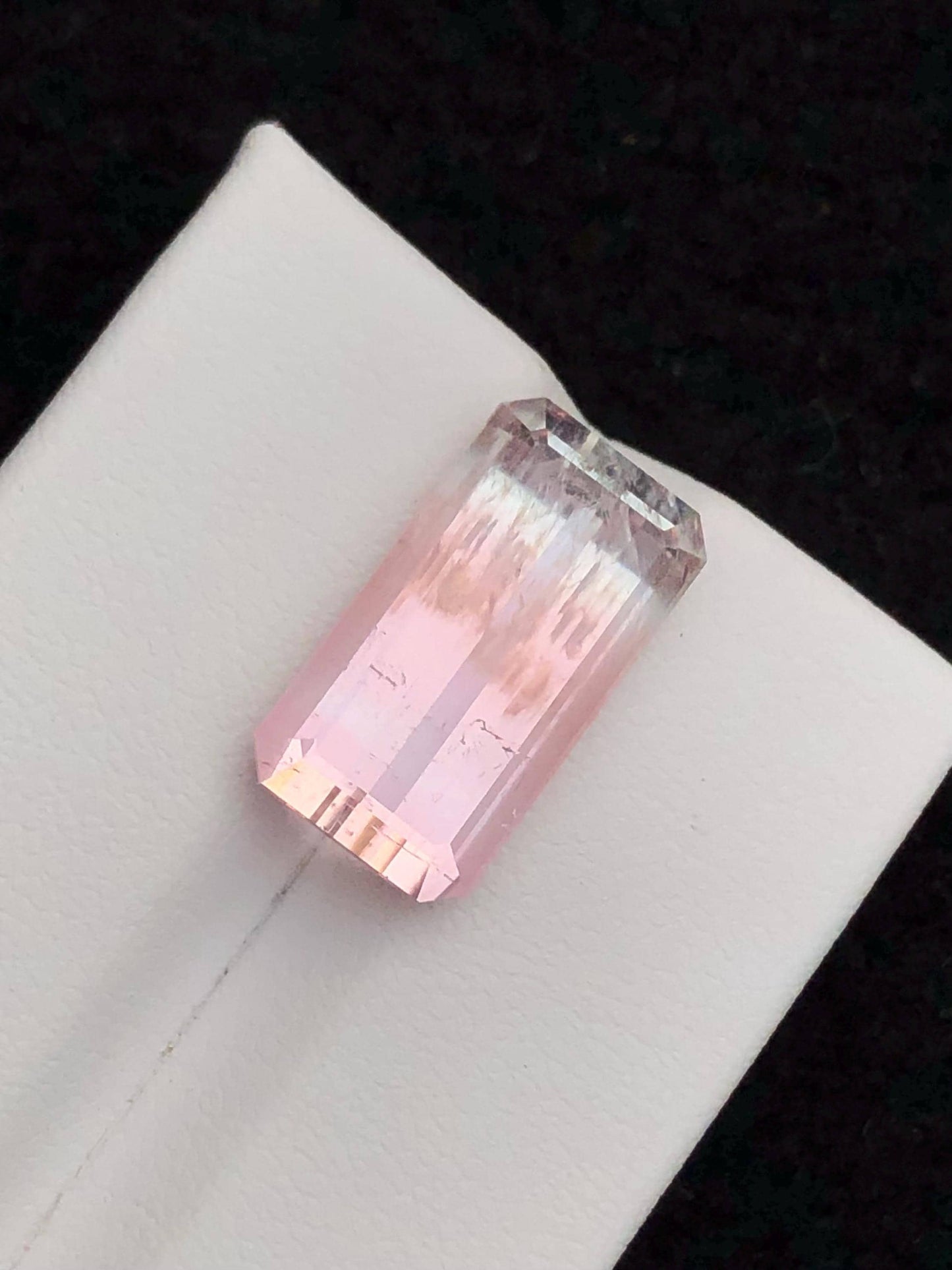 Bi Colour Tourmaline Faceted 11 ct - Balanced Energy Stone from Afghanistan