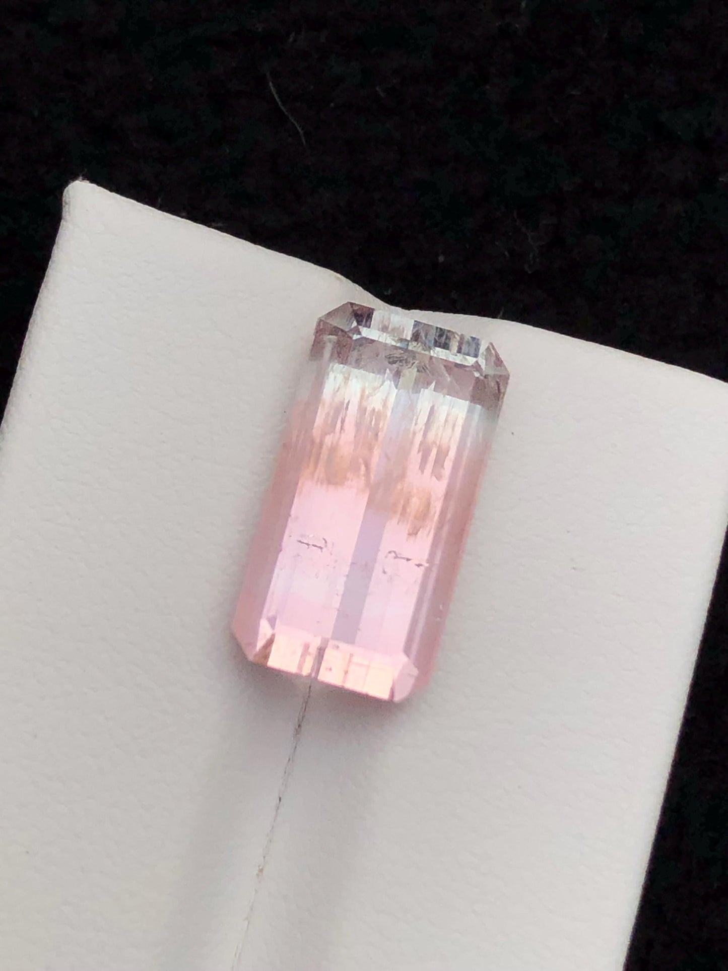 Bi Colour Tourmaline Faceted 11 ct - Balanced Energy Stone from Afghanistan