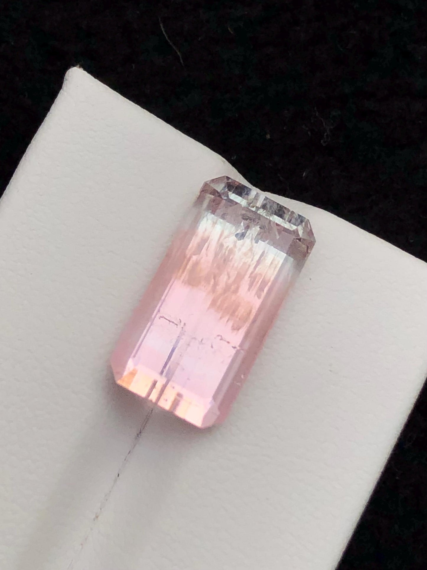 Bi Colour Tourmaline Faceted 11 ct - Balanced Energy Stone from Afghanistan