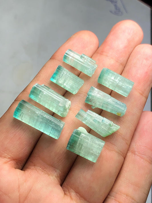 Bi Colour Tourmaline Crystal 75 ct - Collector Specimen from Afghan Mountains