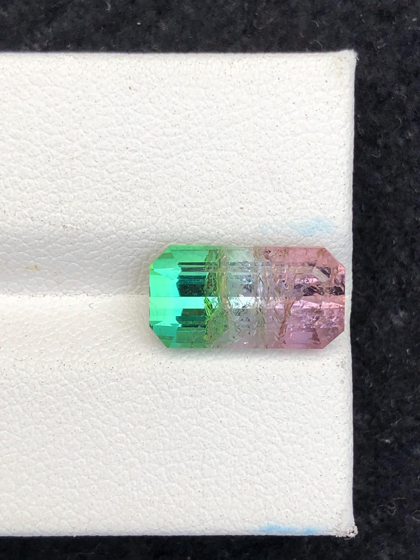 Watermelon Tourmaline Faceted 4.90 ct - Joyful Dual Tone Gem for Jewelry