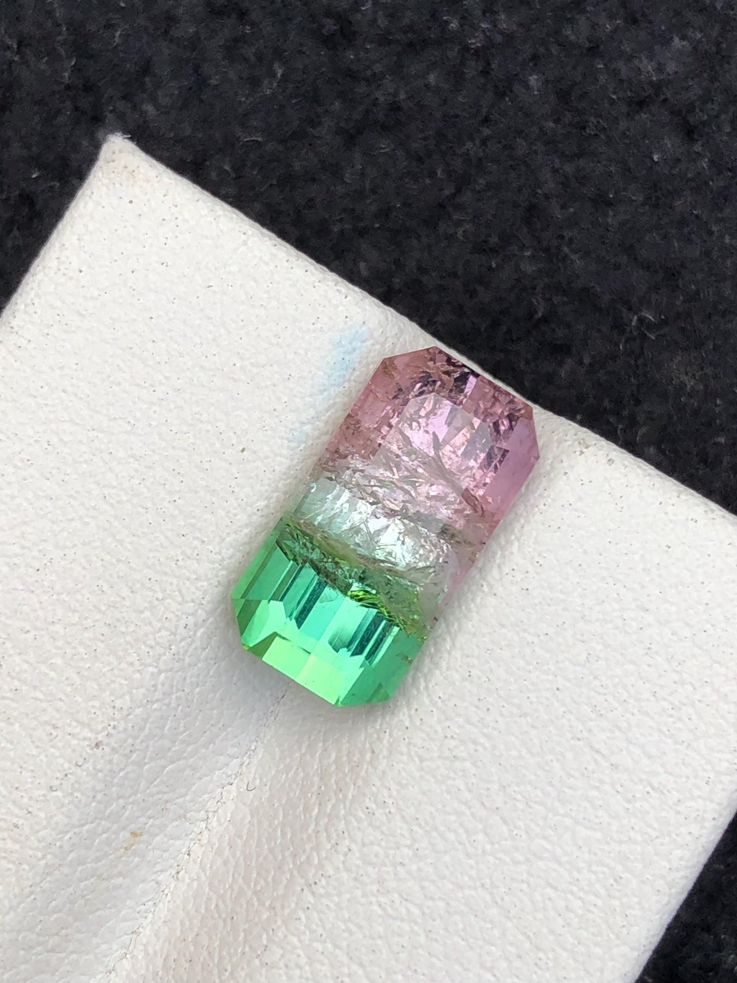 Watermelon Tourmaline Faceted 4.90 ct - Joyful Dual Tone Gem for Jewelry