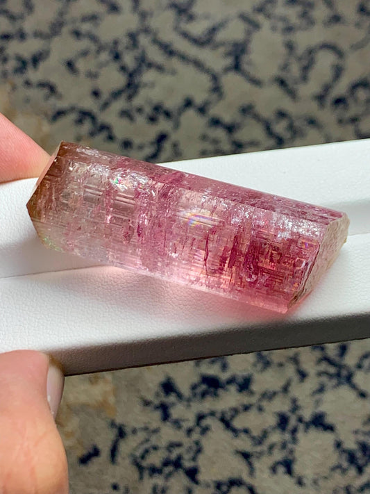 Rose Pink Tourmaline Crystal 30 g - Terminated Collector Piece from Afghanistan