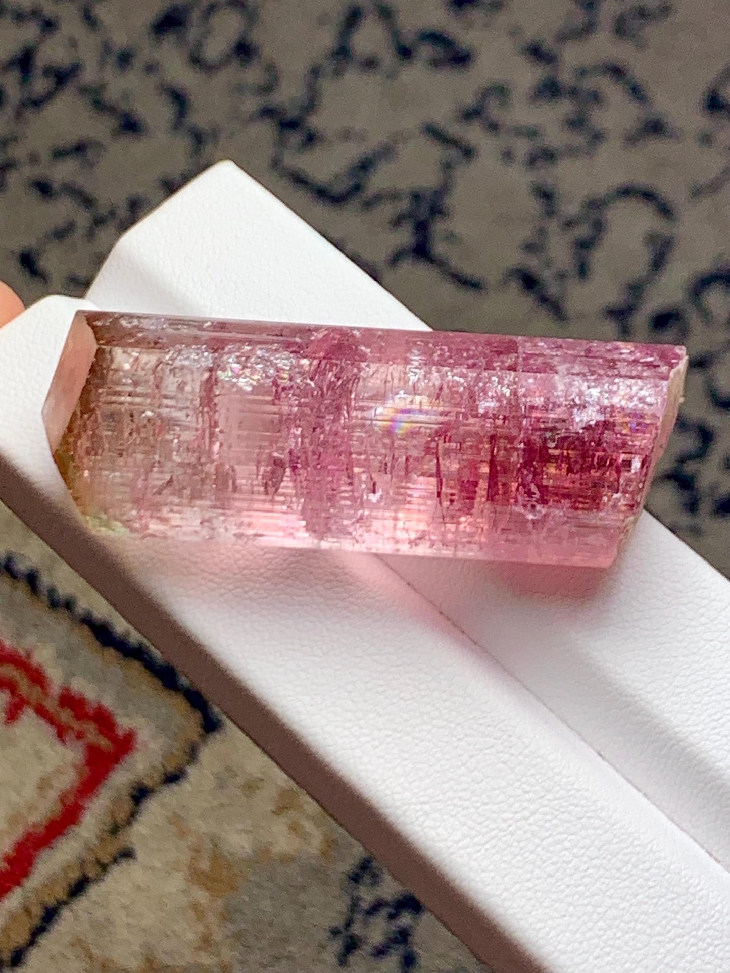 Rose Pink Tourmaline Crystal 30 g - Terminated Collector Piece from Afghanistan