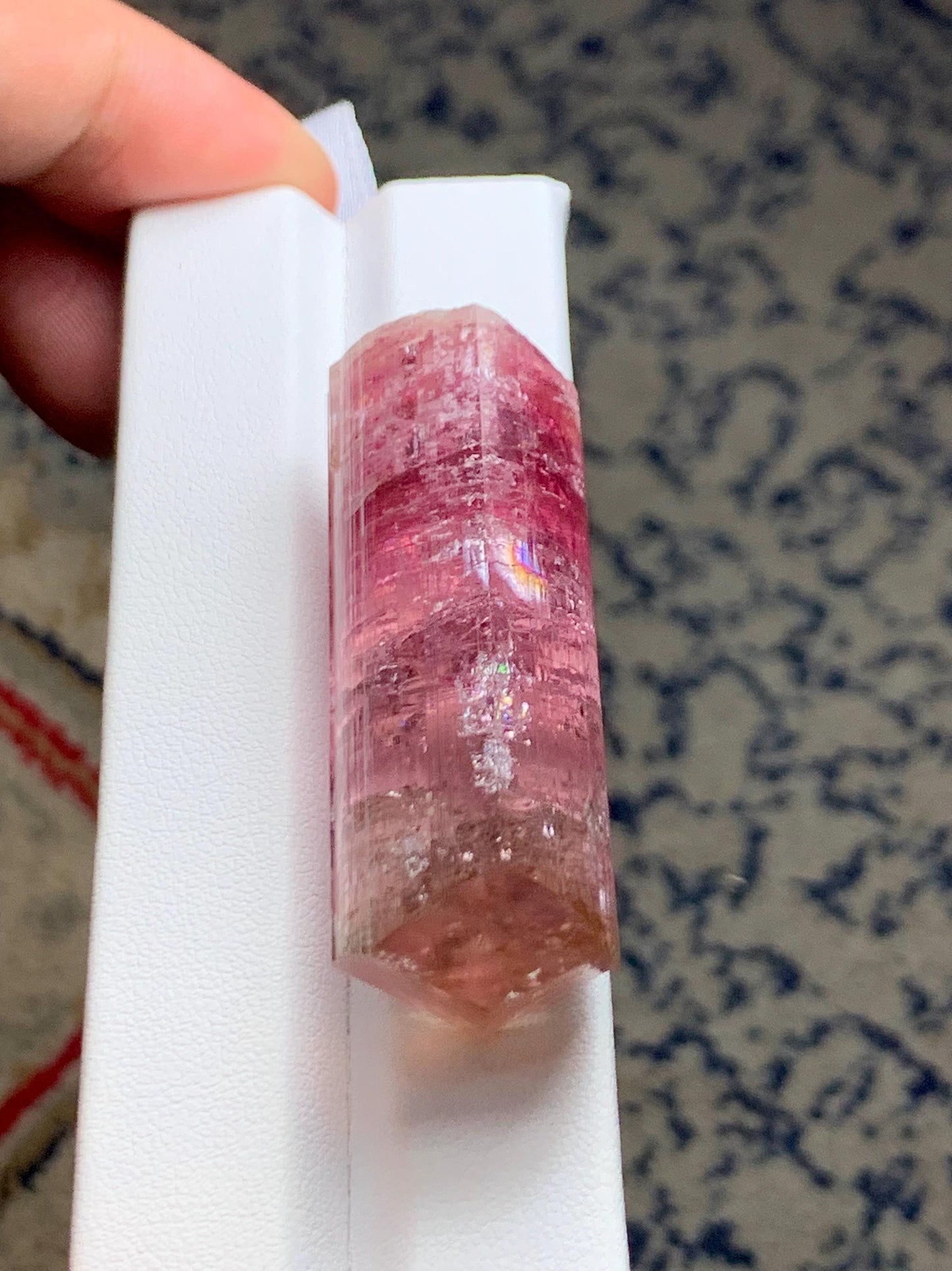 Rose Pink Tourmaline Crystal 30 g - Terminated Collector Piece from Afghanistan