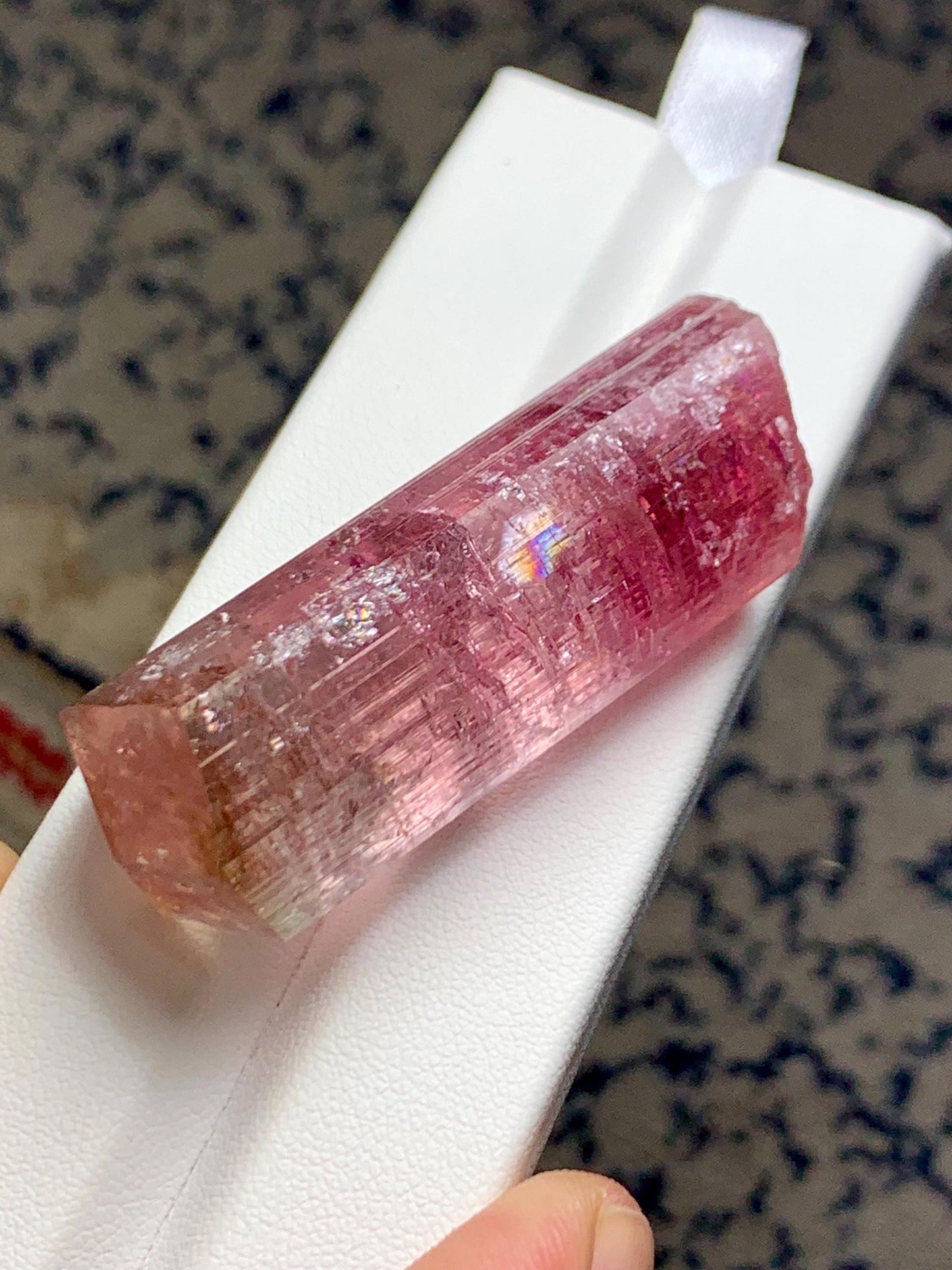 Rose Pink Tourmaline Crystal 30 g - Terminated Collector Piece from Afghanistan