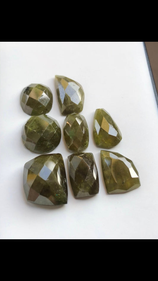 67 carats beautiful sphene rosecuts lot available 13.3mm to 15mm length size