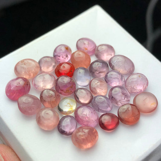 31 carats mix colours natural spinal cabochons