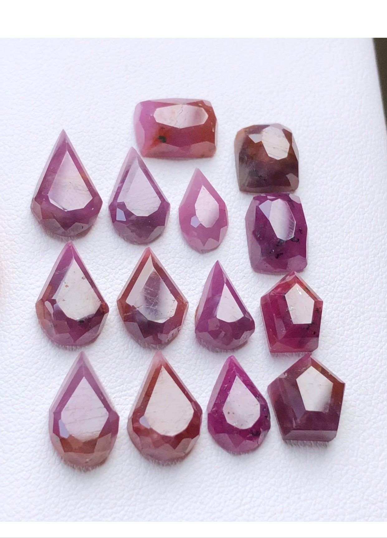 58.9 carats very beautiful natural ruby rosecuts available for sale