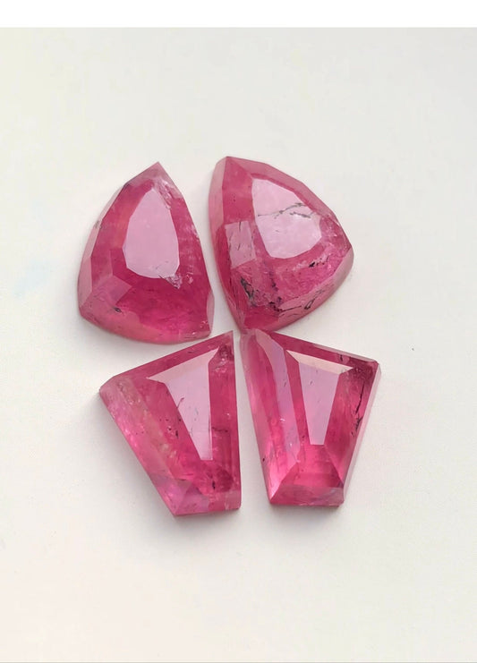 32.40 carats natural tourmaline rosecuts pairs available for sale