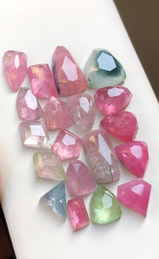 42 carats natural afghani tourmaline rosecuts