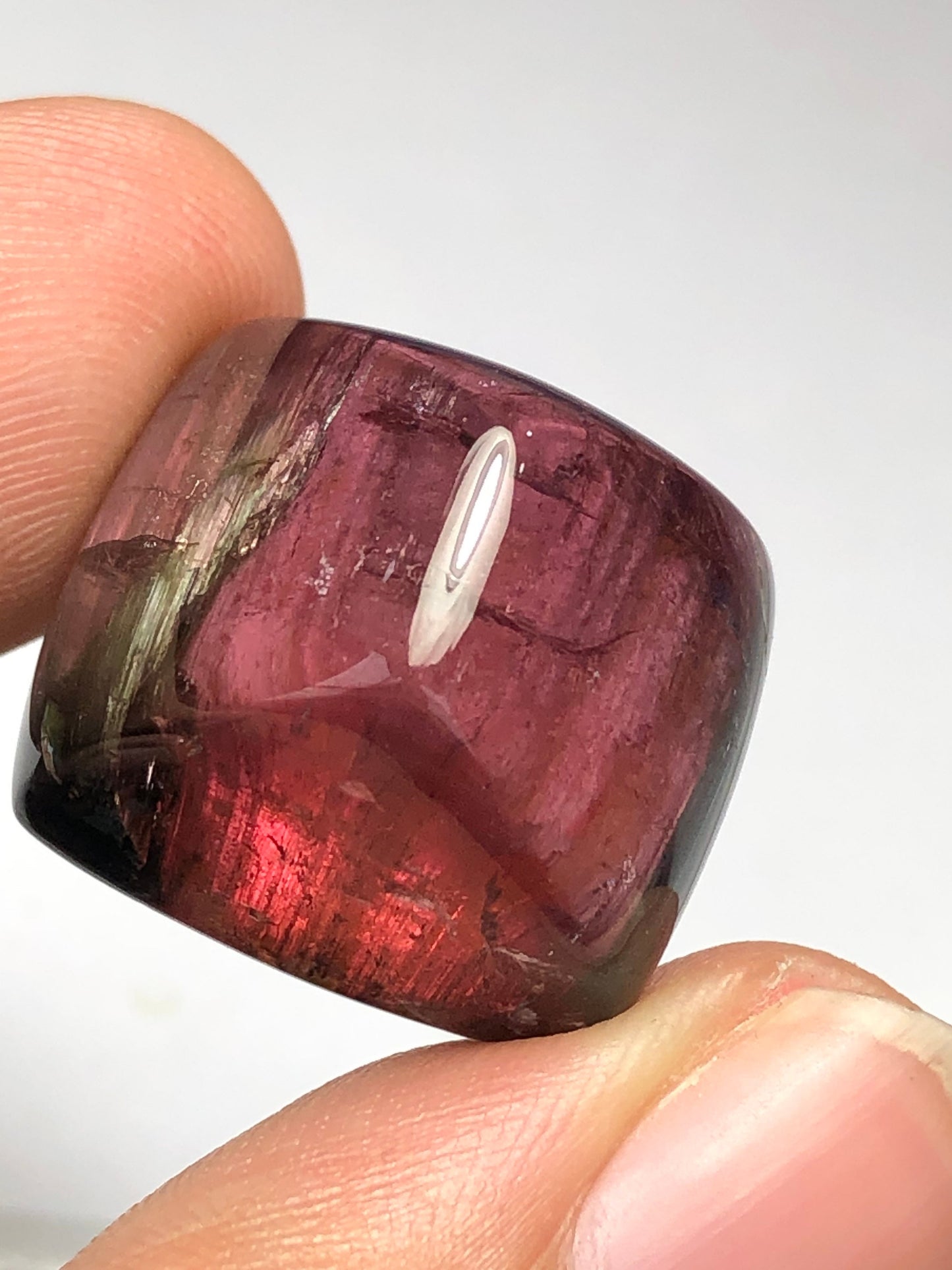 48 carats very beautiful natural tourmaline cabochon 20mm long