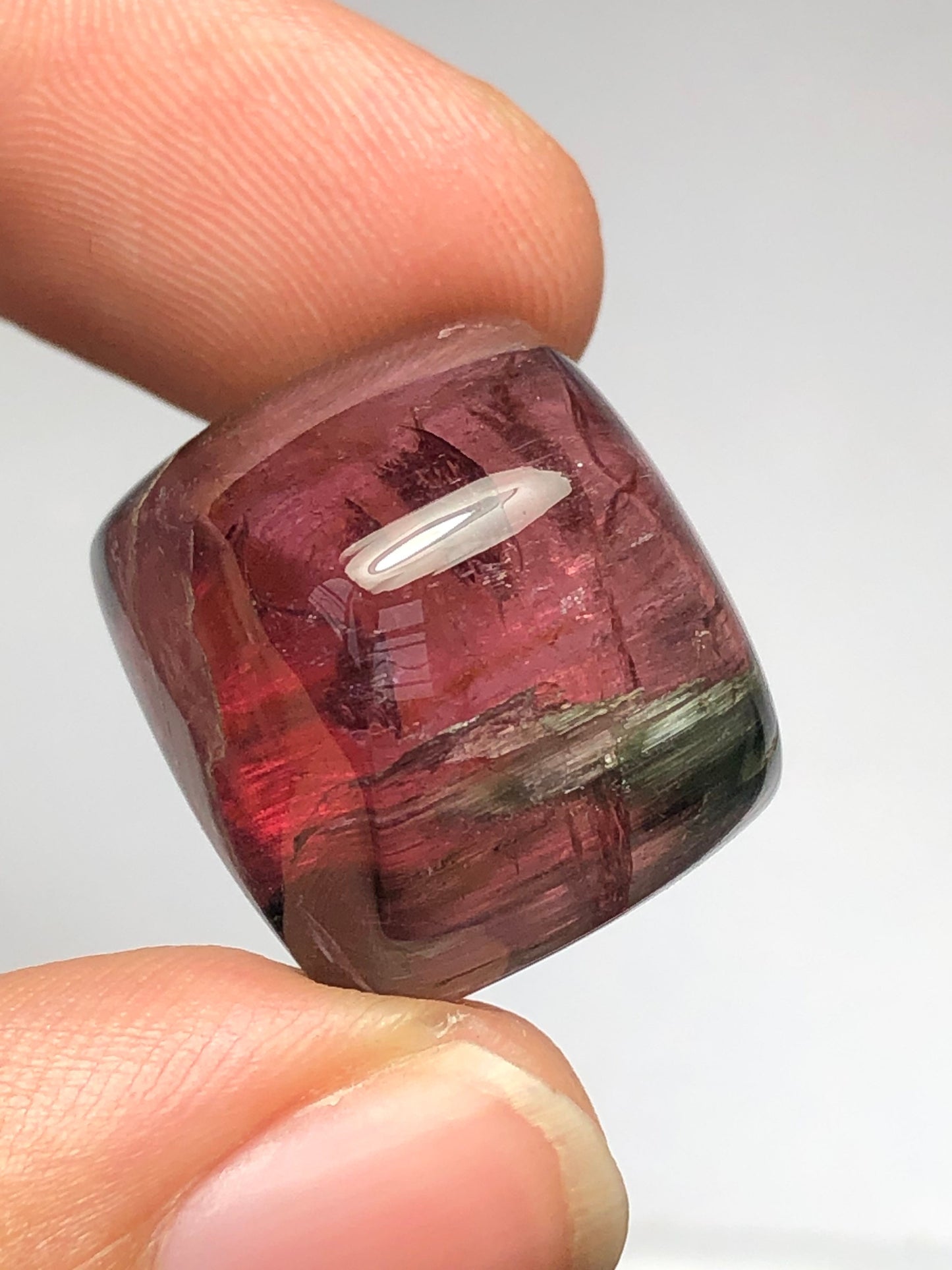 48 carats very beautiful natural tourmaline cabochon 20mm long