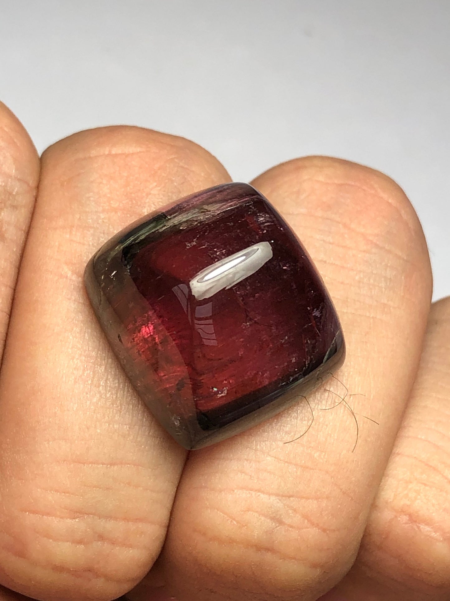 48 carats very beautiful natural tourmaline cabochon 20mm long