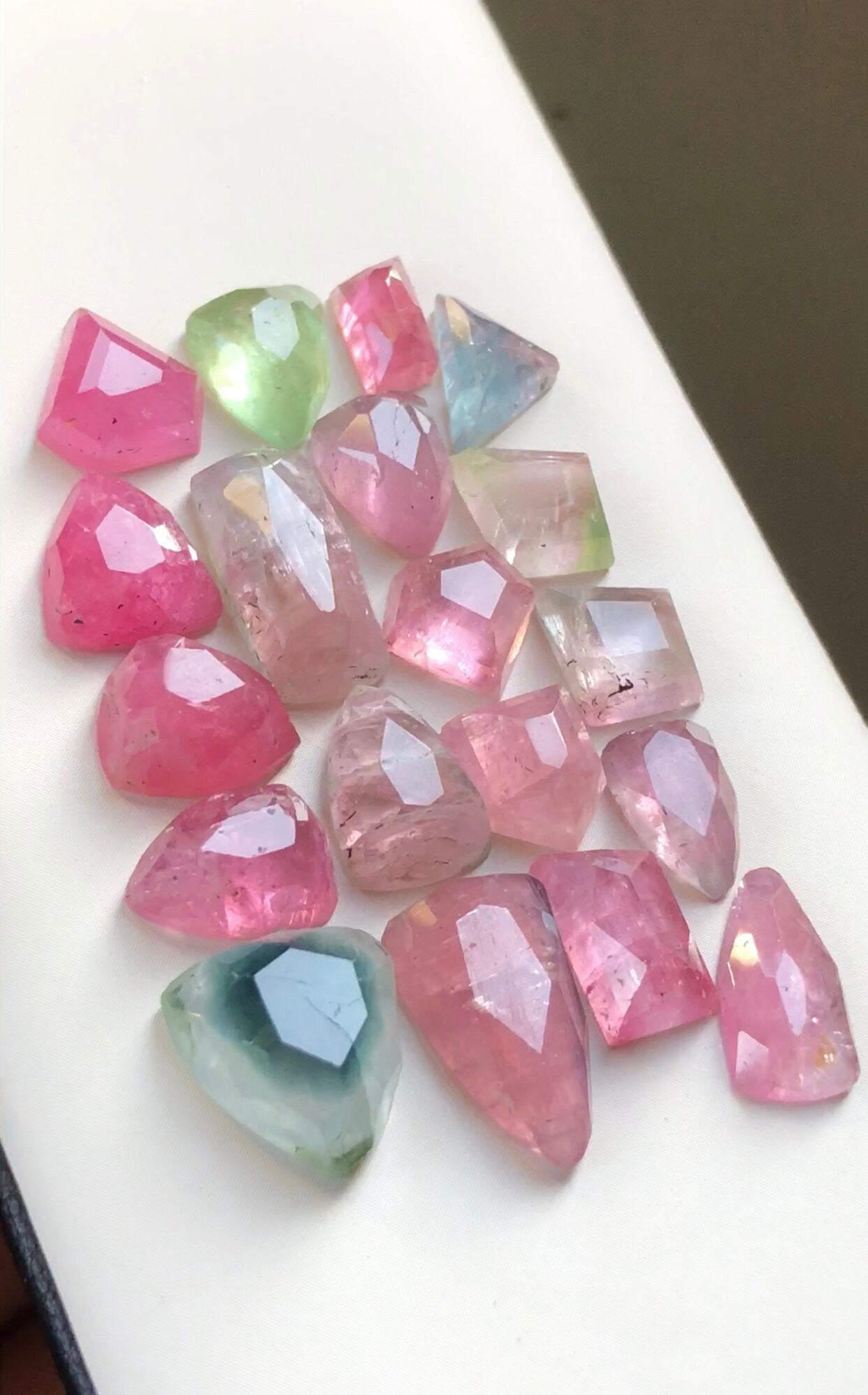 42 carats natural afghani tourmaline rosecuts