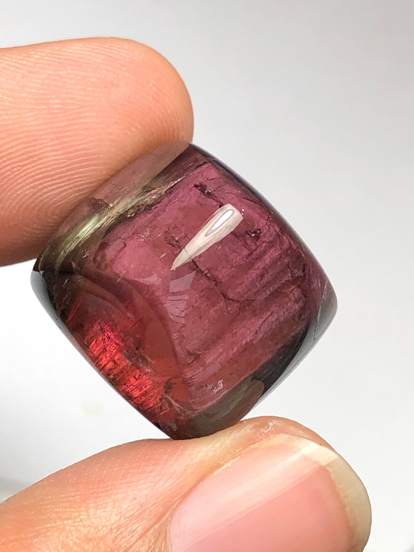 48 carats very beautiful natural tourmaline cabochon 20mm long