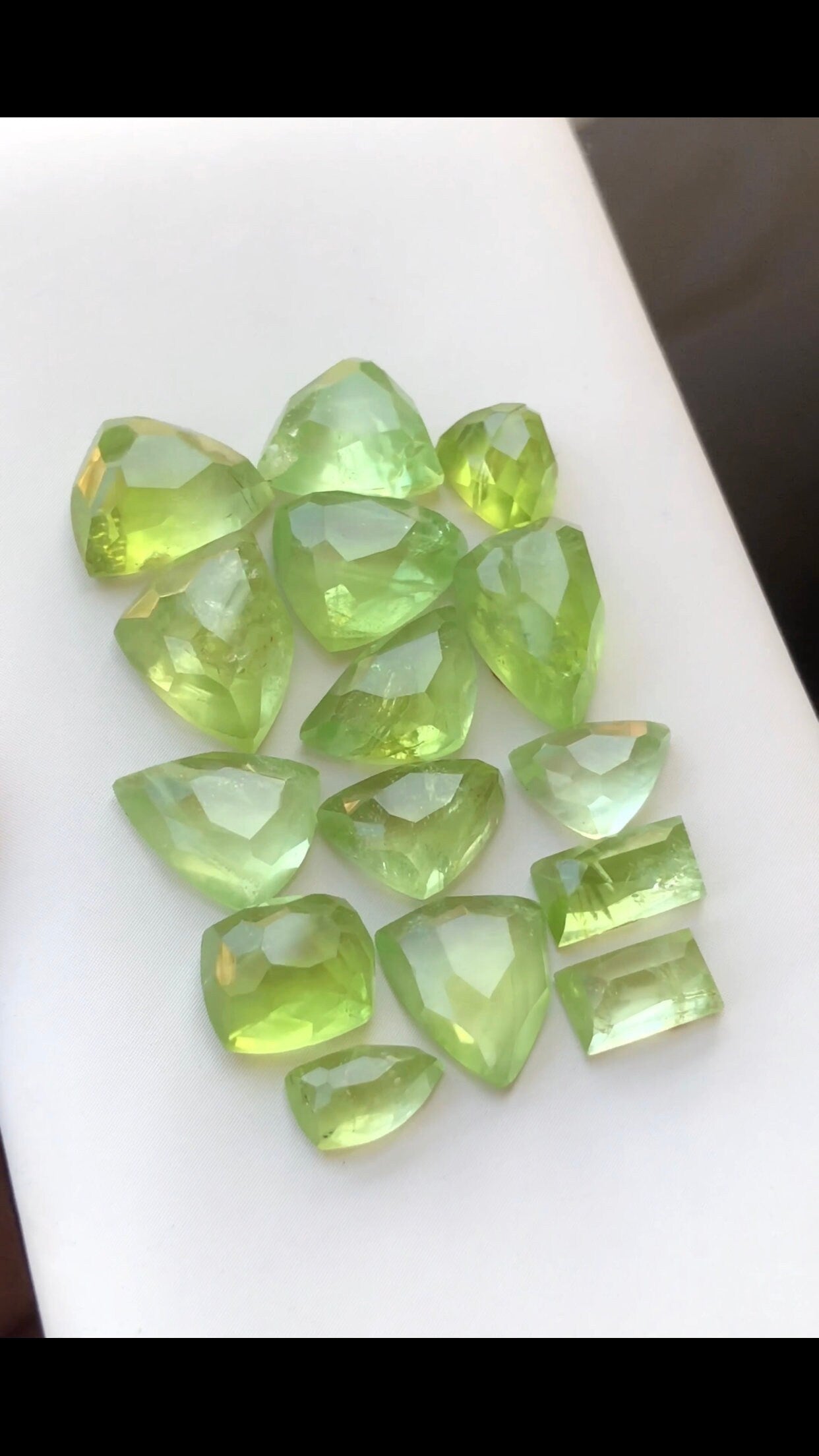 Peridot rose cuts 45.50 natural origin Pakistan available for jewellery,necklace,earrings,pendant,earring