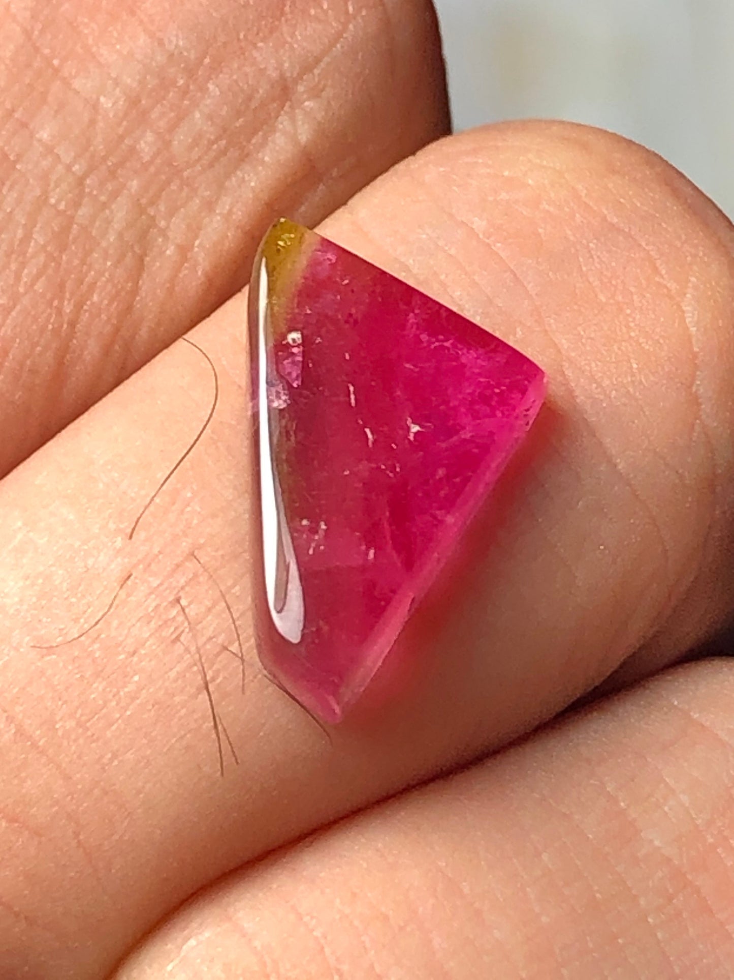 6.20 carat stunning watermelon natural tourmaline cabochon size.17mm long