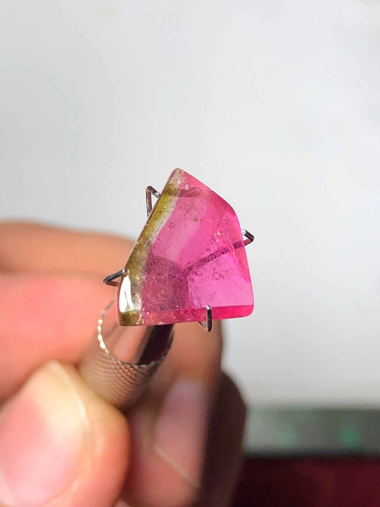 4.65 carat stunning natural watermelon tourmaline available 13mm long