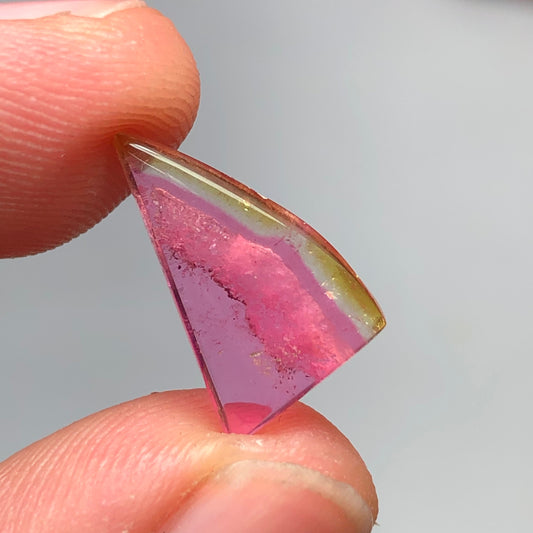 3.35 carat stunning natural watermelon tourmaline cabochon 15.5mm long