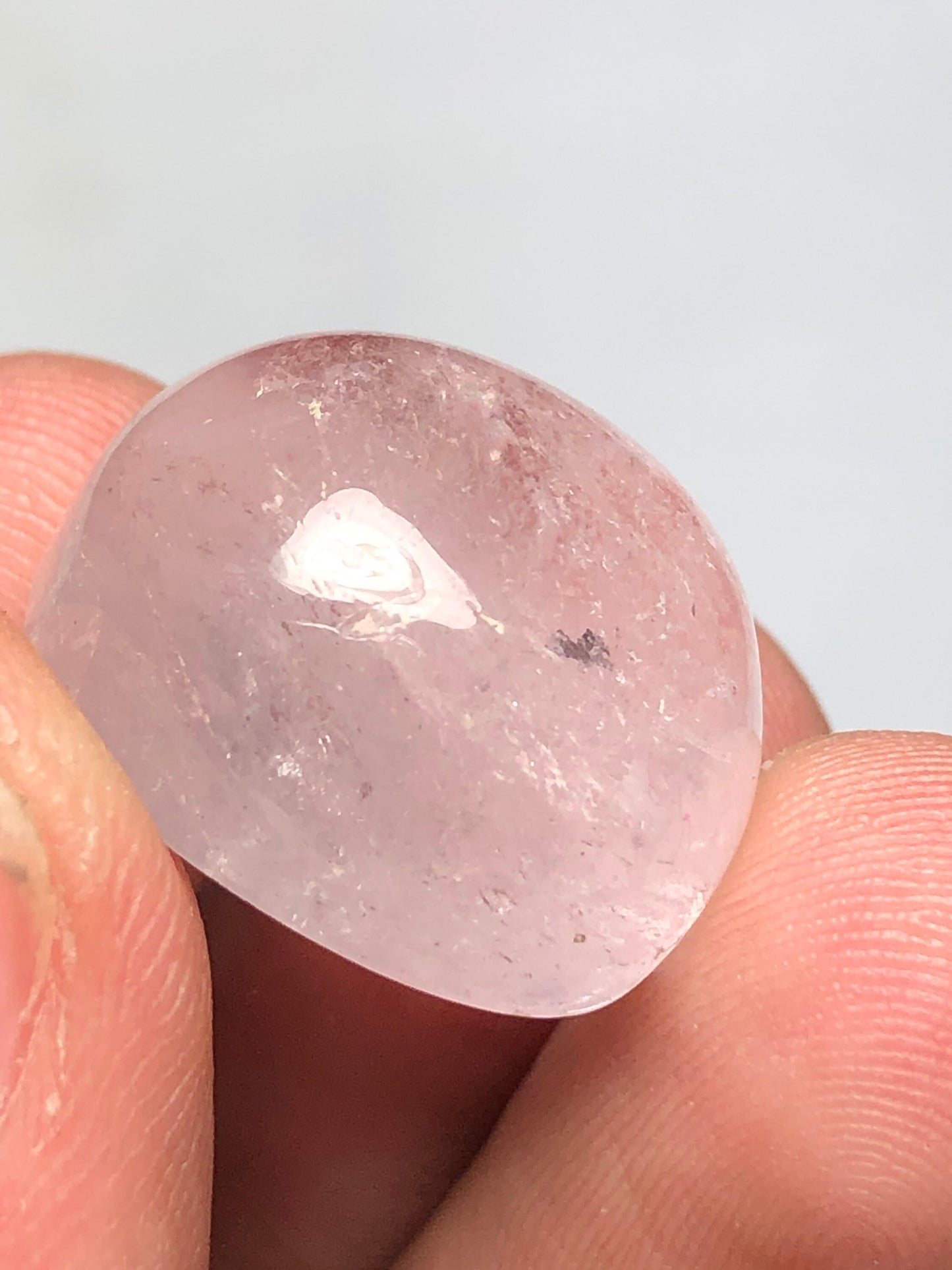 30 carat very top quality natural morganite cabochon available 19*16*11 is dimension