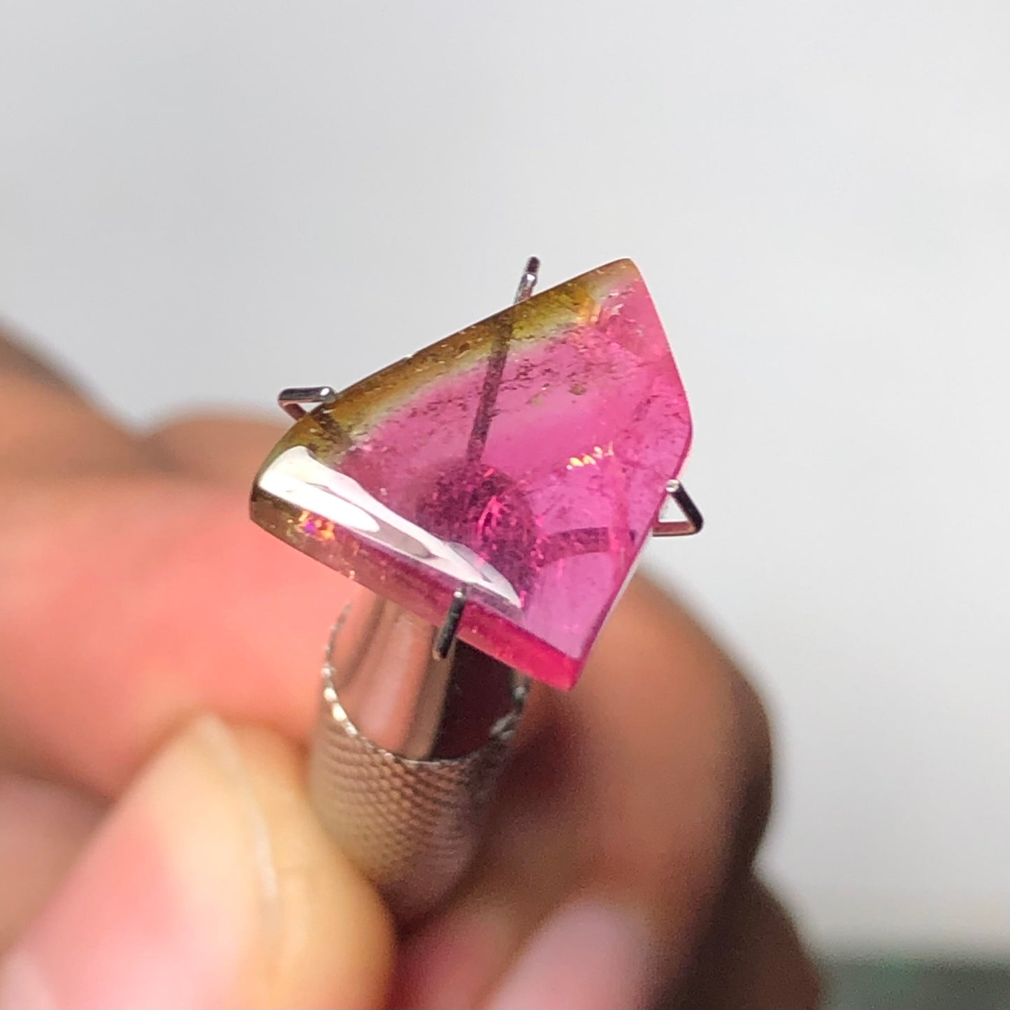 4.65 carat stunning natural watermelon tourmaline available 13mm long