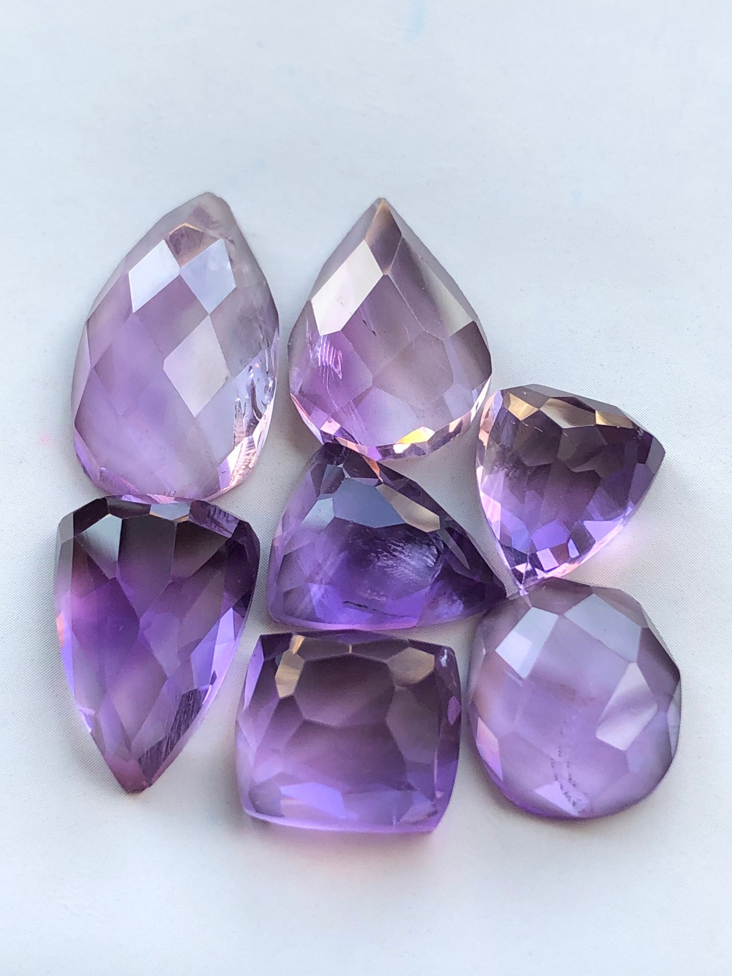 74 carats natural amythyst rosecuts available for sale