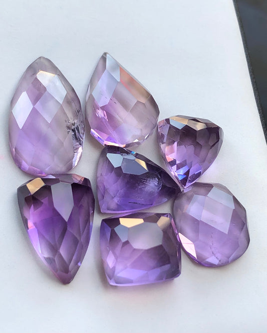 74 carats natural amythyst rosecuts available for sale