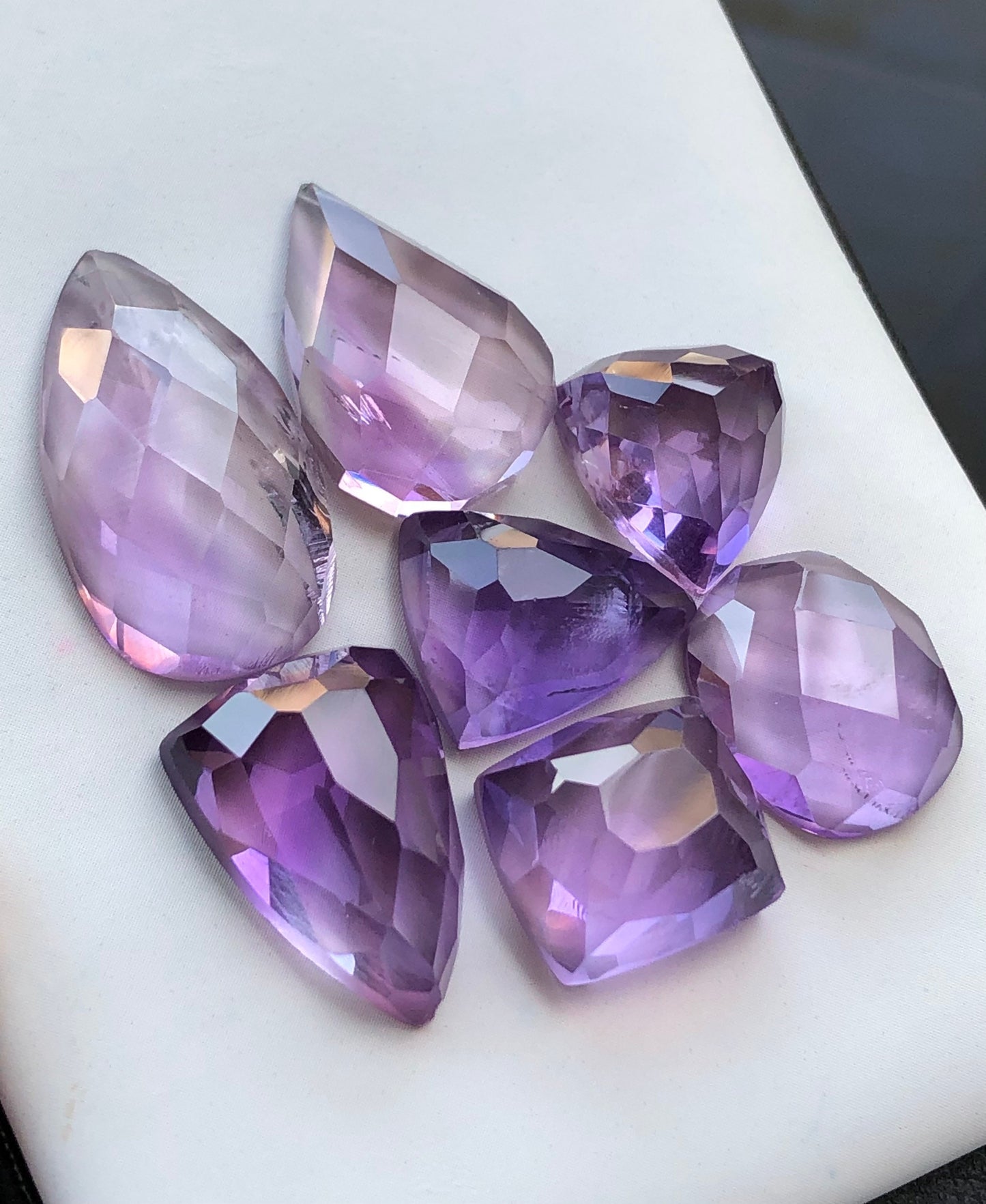 74 carats natural amythyst rosecuts available for sale