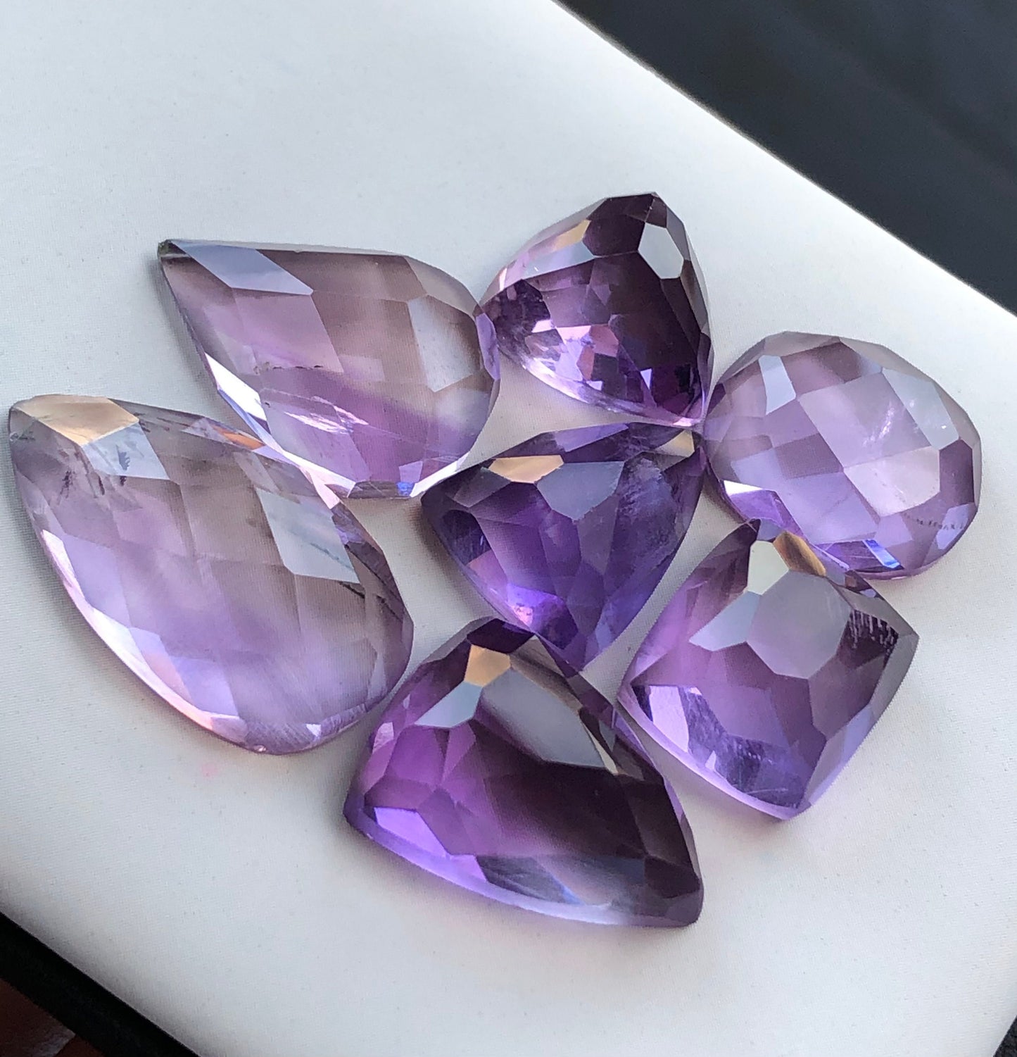 74 carats natural amythyst rosecuts available for sale