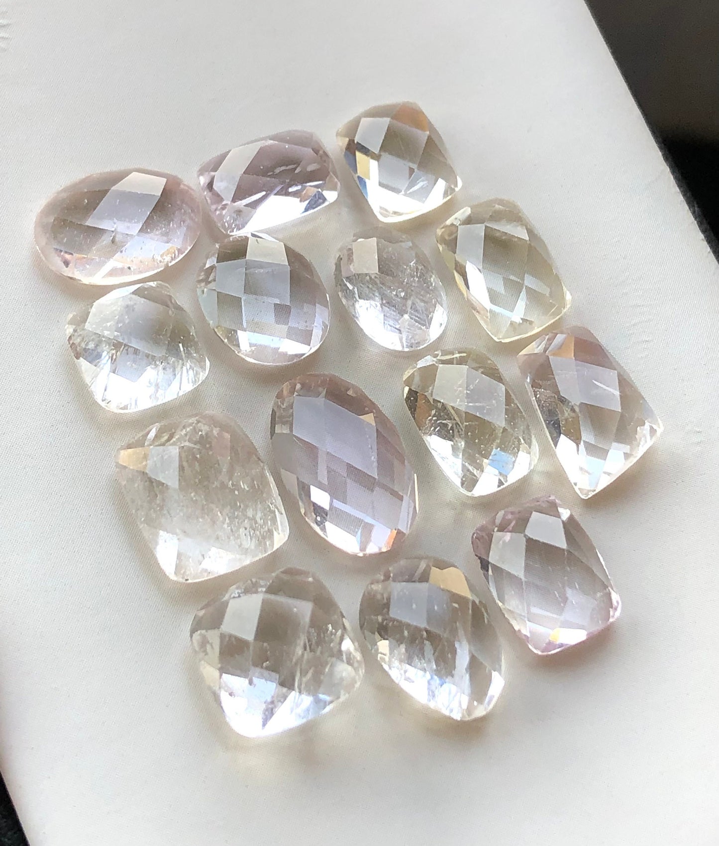 58.60 carats very beautiful natural kunzite rosecuts available