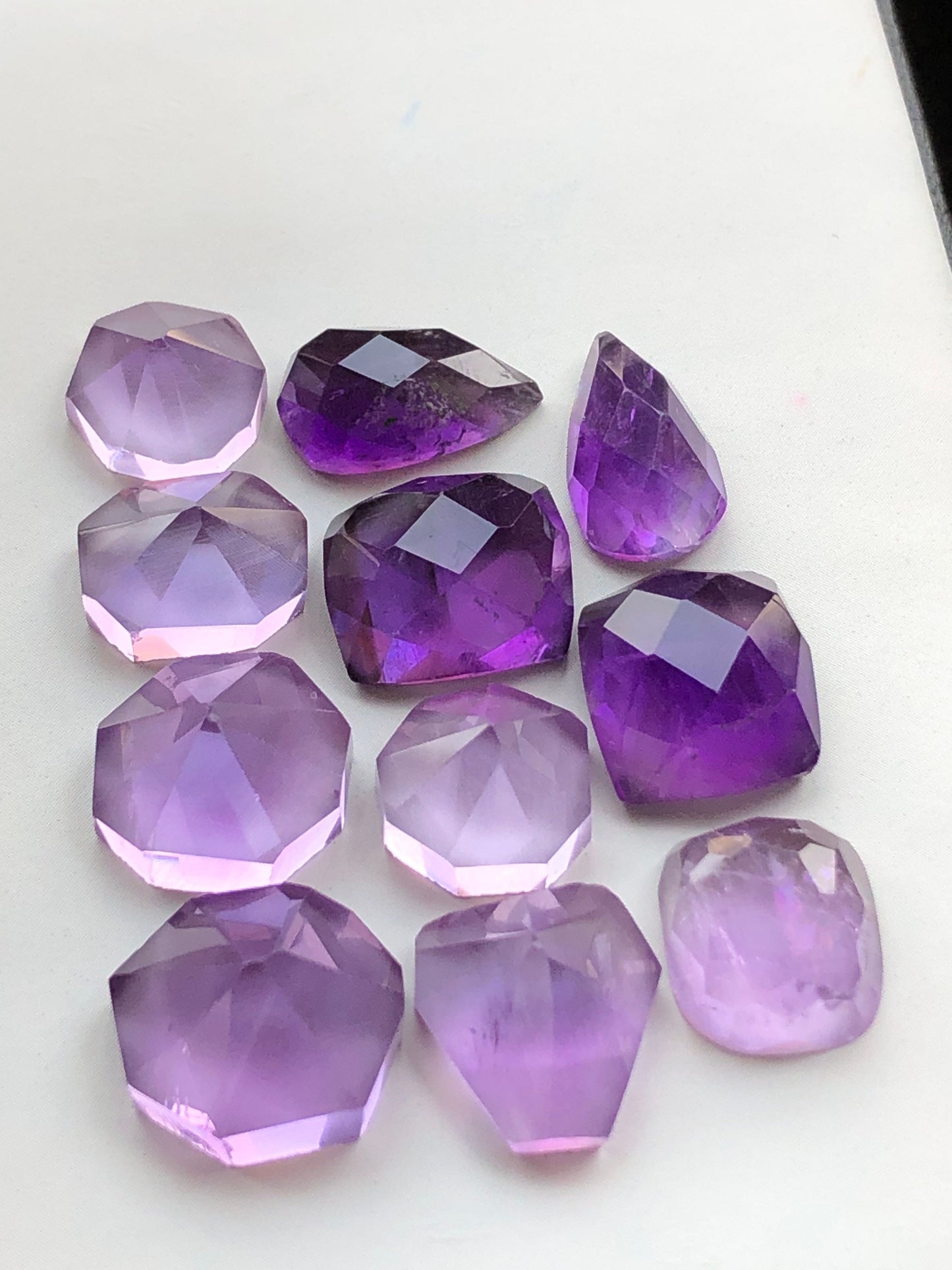 60 carats natural amythyst rosecuts