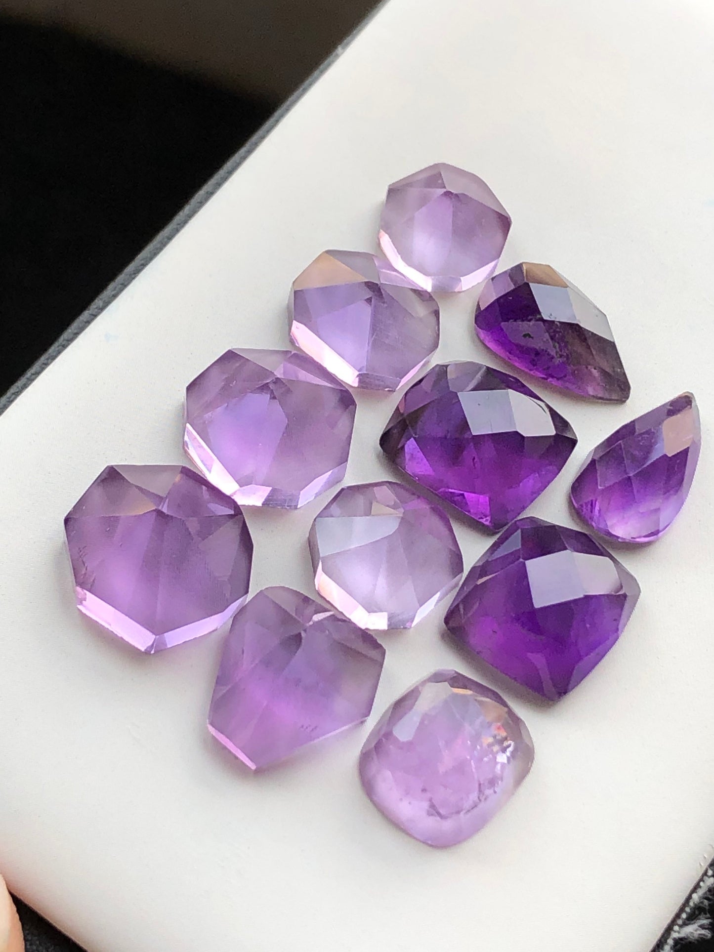 60 carats natural amythyst rosecuts