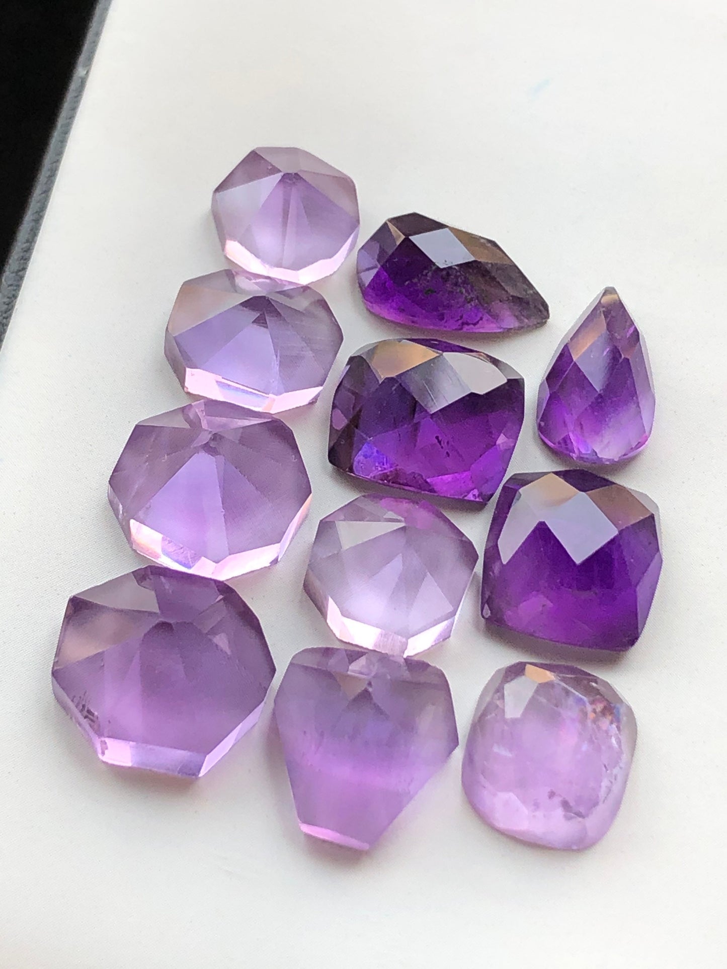 60 carats natural amythyst rosecuts