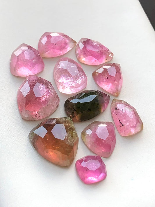 36.50 carats natural tourmaline rose cuts available flat back