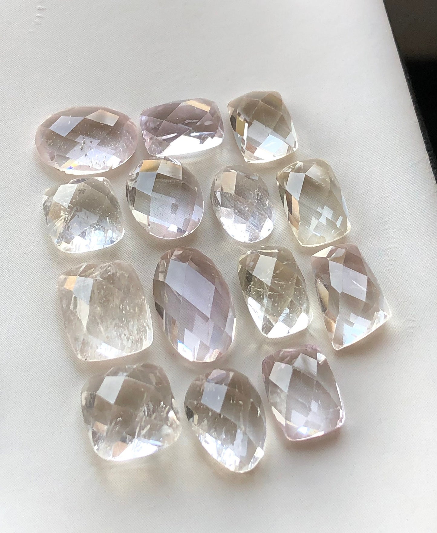 58.60 carats very beautiful natural kunzite rosecuts available