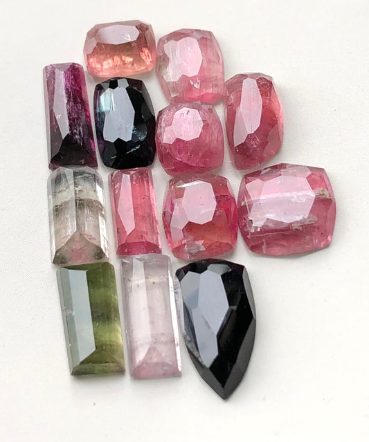 35 carats very beautiful natural tourmaline rosecuts available