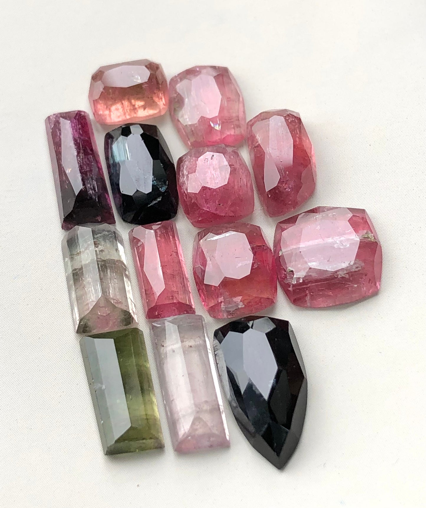 35 carats very beautiful natural tourmaline rosecuts available