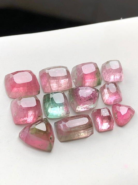 pink tourmaline rose cuts